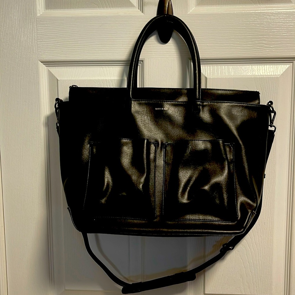 Matt & Nat Black Laptop Bag